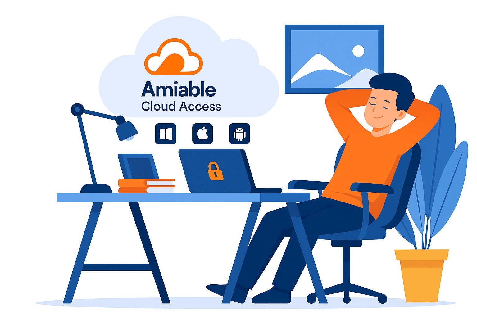 Amiable Cloud Illustration